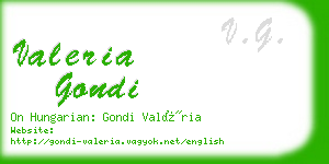 valeria gondi business card